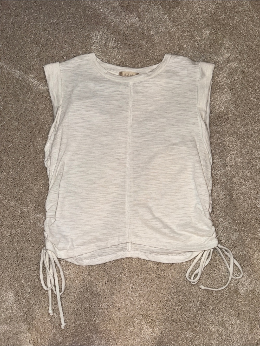 Altar'd State Cream Side-Tie Tank Top